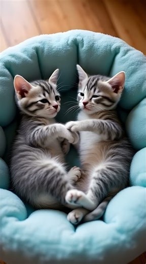 🐾 Kittens' Cuddle Session: A Cute Encounter!