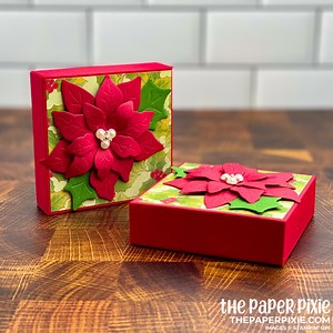 Poinsettia Petals Gift Box - The Paper Pixie