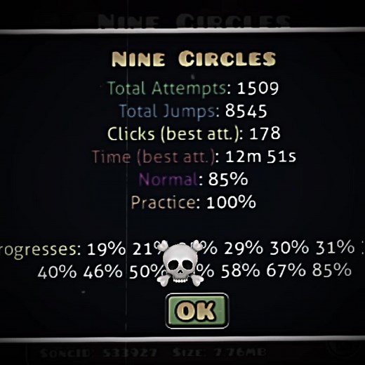 Bro 💀... Attempt reveal Nine Circles #viralreelsfacebook #viralreelschallenge #highlighteveryone #GeometryDash #geometry #ContentMonetization | Jester Ayque