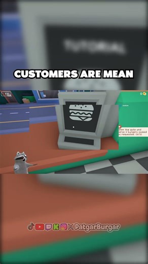 The Ungrateful Customer #raccoon #gaming #burgerjoint