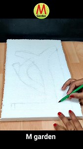 Fountain waterfall using cement and sand | M garden