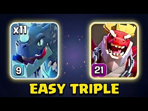 This Electro Dragon + Dragon Duke Combo is BROKEN 😱 Easy 3 Star!