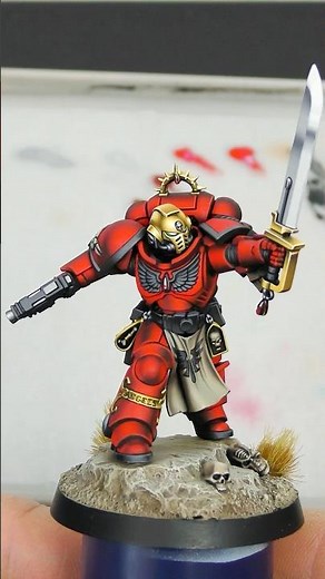 Blood Angels red armor Lieutenant Tolmeron #warhammer40k #warhammer