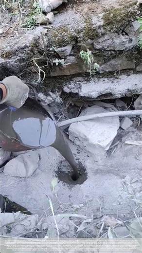 A single steel cable stabilized the entire slope.