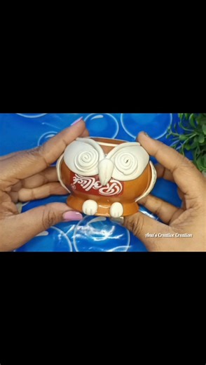 Diy Owl 🦉With Clay #clay #diy #viral #youtubefeed #shortsfeed #shorts #diycrafts #clayart
