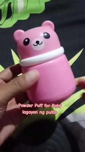 Powder puff for baby powder puff case lagayan ng pulbo #babypowder #powdercontainer #container