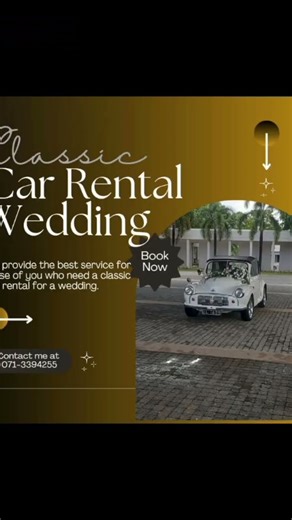 classic morris minor car at Weddings