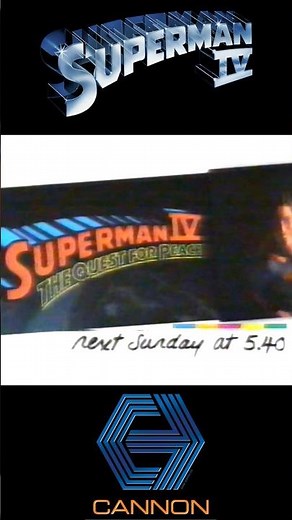 Superman IV (1987) - TV spot from November 1999, Channel 5.