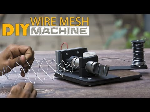 Making of DIY Wire Mesh Making Machine | Chain Link Maker