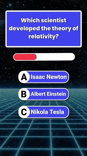 Which scientist developed the theory of relativity?