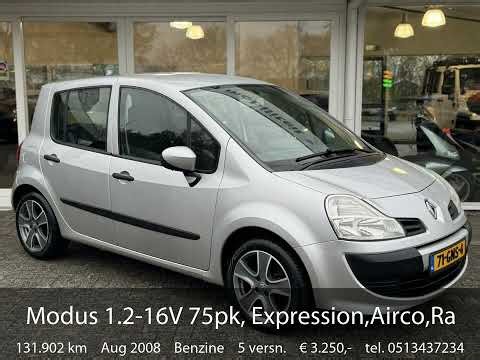 Renault Modus 1.2-16V 75pk, Expression,Airco,Radio/cd,Trekhaak,Cpv,Elek pakket