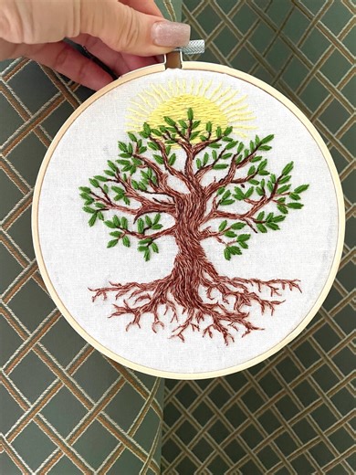 Tree of Life Embroidery Hoop Wall Art, Hand Embroidered Nature Decor, Spiritual Home Decor, Unique Handmade Gift, Gift for Home, Best Sell - Etsy