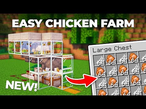 Easy Chicken Farm for Minecraft 1.21.10! | Automatic Farm Minecraft Tutorial
