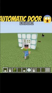 mindcraft minecraft automatic door open 🥰