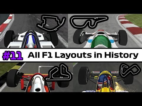 Todas las pistas y trazados en la F1 | All F1 Tracks and Layouts in history | #11 | F1 Challenge VB