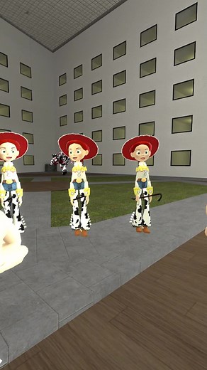 Jessie and Creepy Buzz Ragdoll Adventures in Gmod