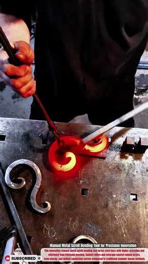 Manual Metal Scroll Bending Tool for Precision Innovation #innovative #innovation#Tools