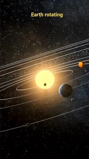 How solar system works? Earth rotating direction!