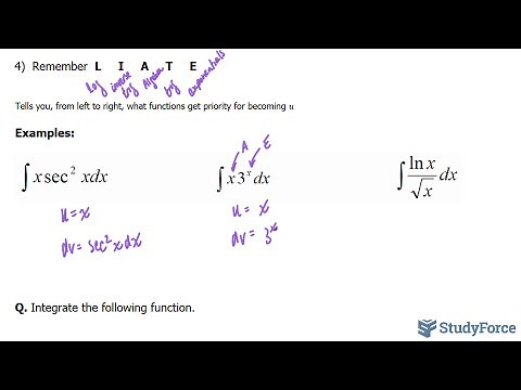 Integration by Parts (LIATE Rule)