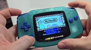 Custom Transparent Blue Green Game Boy Advance: Laminated IPS V5 Screen, USB-C Rechargeable - Etsy