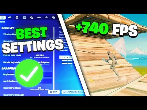 How to get GOOD FPS and NO DELAY in FORTNITE✅ (+740FPS)