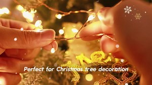 Plug in Firecracker Lights 33FT 300 LED Warm White Copper Wire Indoor Cluster Fairy Lights with Remote Timer for Bedroom, Living Room, Tree, Garden, Porch, Patio, Backyard, Christmas Tree