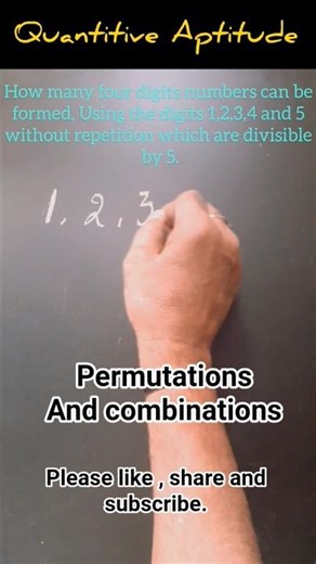 Quantitive Aptitude - Permutations #shortviral #ytshorts #gatema #ssc #apsc #csat