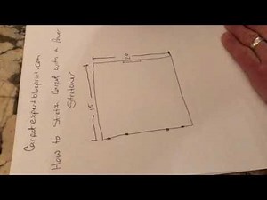 How to stretch carpet with a power stretcher