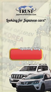 1.9K views | ～Clearance Sale until 30-May!～ 【Up to 70% OFF!】 Find your dream car at "JapaneseVehicles.com". Click here for details! -------------------------------------------- ・NISSAN X-TRAIL 2003(NT30) ・NISSAN MURANO 2007(TZ50) ・MITSUBISHI OUTLANDER 2005(CW5W) ・SUBARU FORESTER 2006(SG5) -------------------------------------------- 【Official】TRUST Japan | JapaneseVehicles.com | Facebook