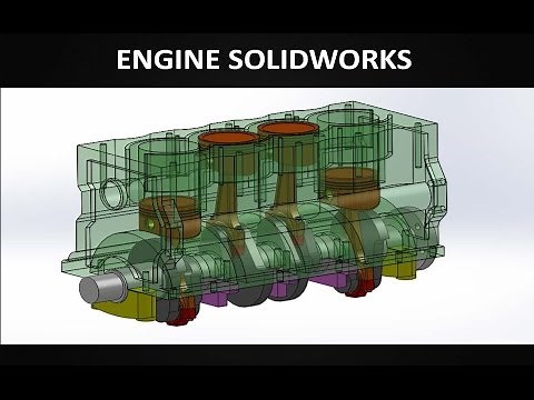 Timelapse Solidworks Motor 4 Cilindros Ensamble
