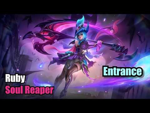 Ruby Soul Reaper Skin Special Entrance (4K) Mobile Legends #MOBILELEGENDS #MLBBSKIN