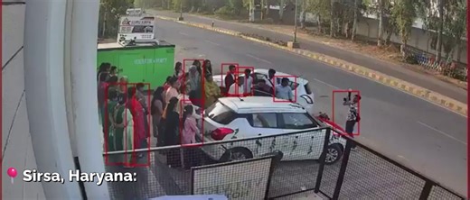 📍 Sirsa, Haryana: During a wedding farewell, a speeding hatchback first hit and flung the cameraman, then lost control and rammed into people gathered outside.Moments earlier, the family was celebrating the bride’s departure, within seconds, chaos unfolded as the car ploughed into the crowd.Several people were knocked to the ground; what should have been a joyful night turned devastating in an instant.