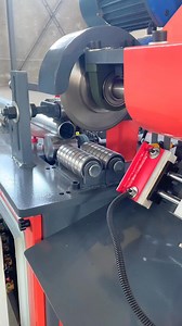 Full-automatic circular tube rolling cutter,Automatic feeding and automatic cutting. #ironwork #plumber #Cutting #machinery | Haha Liu