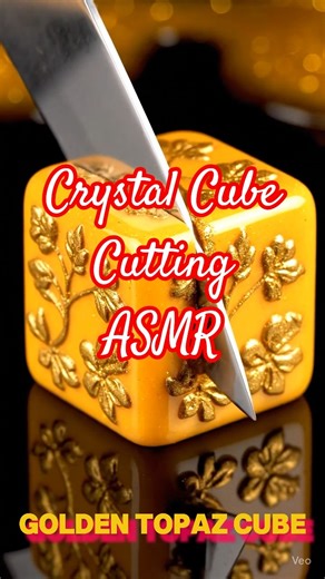 “Luxury Crystal Cube Cutting ASMR Oddly Satisfying Ruby, Topaz, Diamond, Emerald & Amethyst Slice”