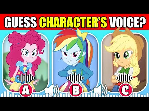 Guess The Voice! 🔊🐎 | My Little Pony: Equestria Girls Characters | TWILIGHT SPARKLE, Sunset Shimmer