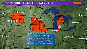 What does it take for a blizzard warning to be issued?