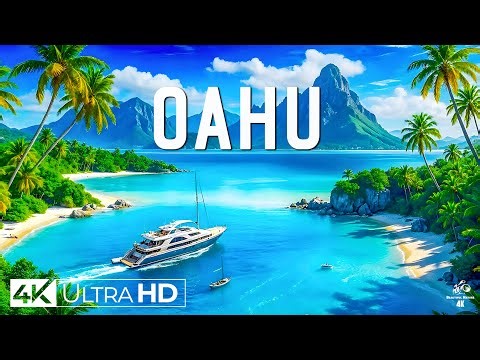 Oahu, Hawaii 4K - Exploring Hawaii's Stunning Beaches and Volcanic Wonders - 4K VIDEO UHD