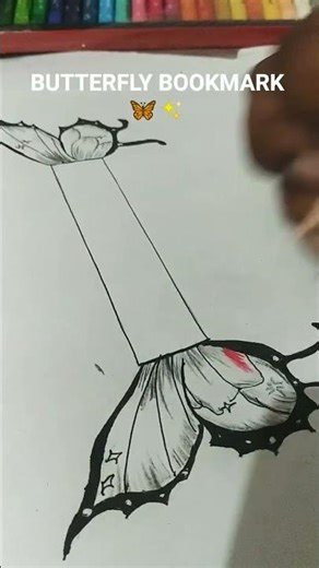 Cute Butterfly Bookmark in Minutes 😍#shorts # viral bookmark