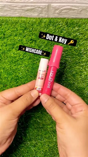 Wishcare Vs Dot and Key Tinted Lip Balm#shorts#lipbalm#tintedlipbalm#dotandkey#wishcare #youtube