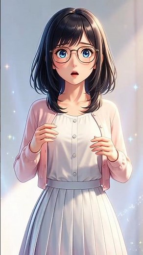 TG TF Animation: Gloomy Guy into Nerdy Woman