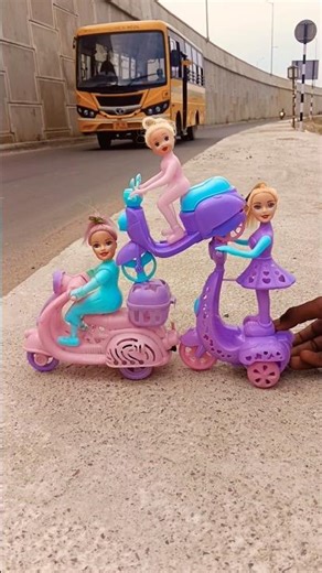 Remote Control Scooty Girl And Monkey Scooter Unboxing And Testing Short ||