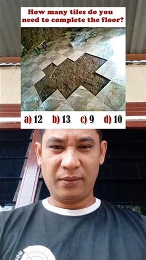 Brain Test.How Many Tiles Do You Need To Complete The Floor