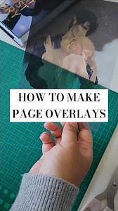 How to make page overlays. #bookbinding #bookbinder #fanfiction #fanfic