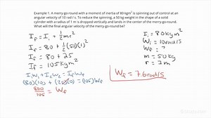 Using Conservation of Angular Momentum to Solve for an Unknown Final Kinematic Variable in an Inelastic Collision of Rotating Bodies | Physics | Study.com