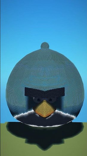 Angry bird build in Minecraft