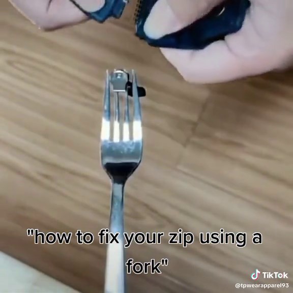 How to Fix a Zipper with a Fork