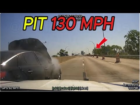 Terrifying! High speed chases by American police! Police maneuvers and techniques US #2