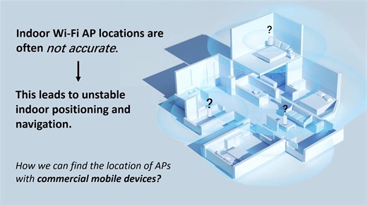 Estimate the location of Wi-Fi APs and users using commercial mobile device