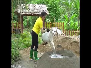 "How to Build a Fish Pond with Stones & Concrete Edges | Full DIY Guide"