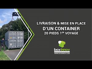TOUT CONNAITRE SUR LA LIVRAISON ET MISE EN PLACE D'UN CONTAINER MARITIME 🏗